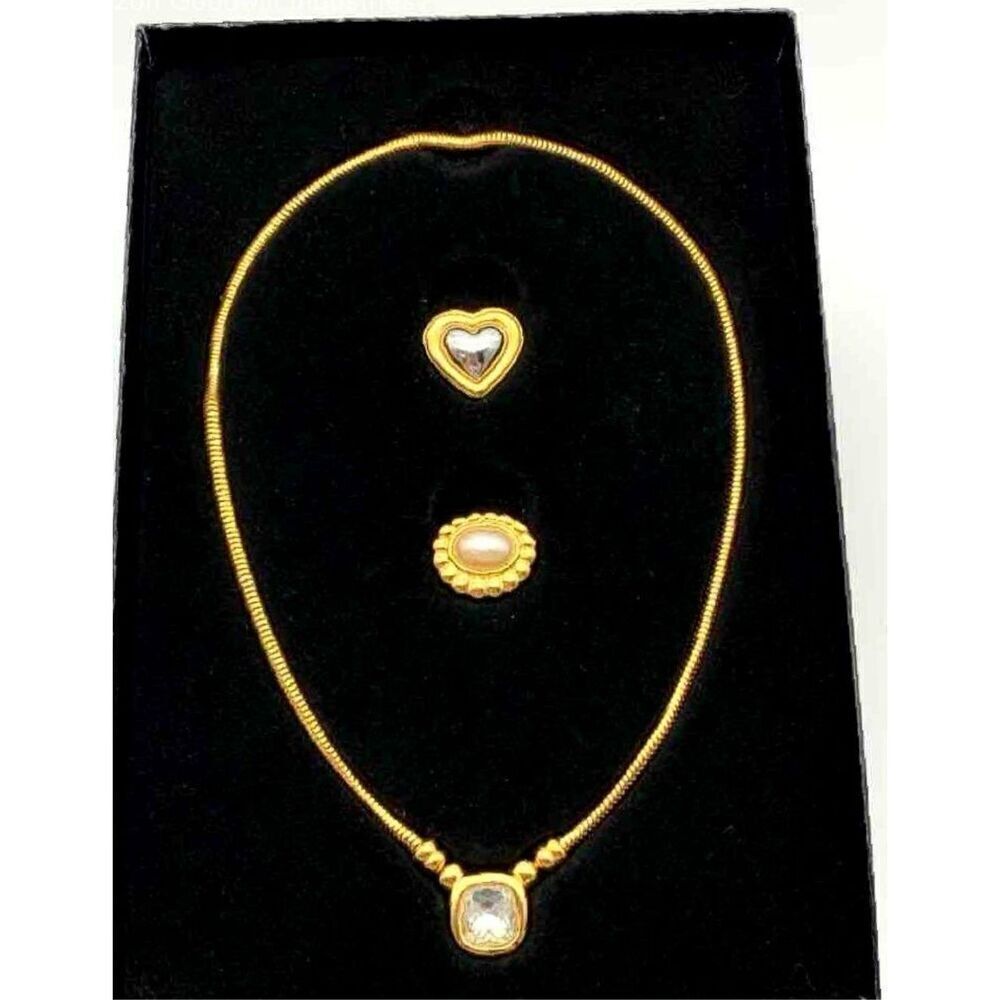 Joan Rivers 80’s Vintage Three-in-one Necklace Wardrobe in Original Box New Gift